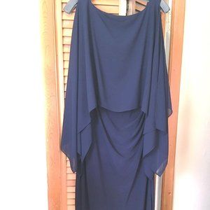 Lauren Ralph Lauren Overlay Georgette Gown